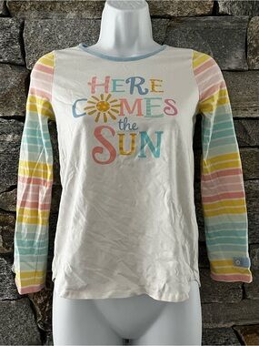 Matilda Jane Pastel Stripe Button-Sleeve Tee